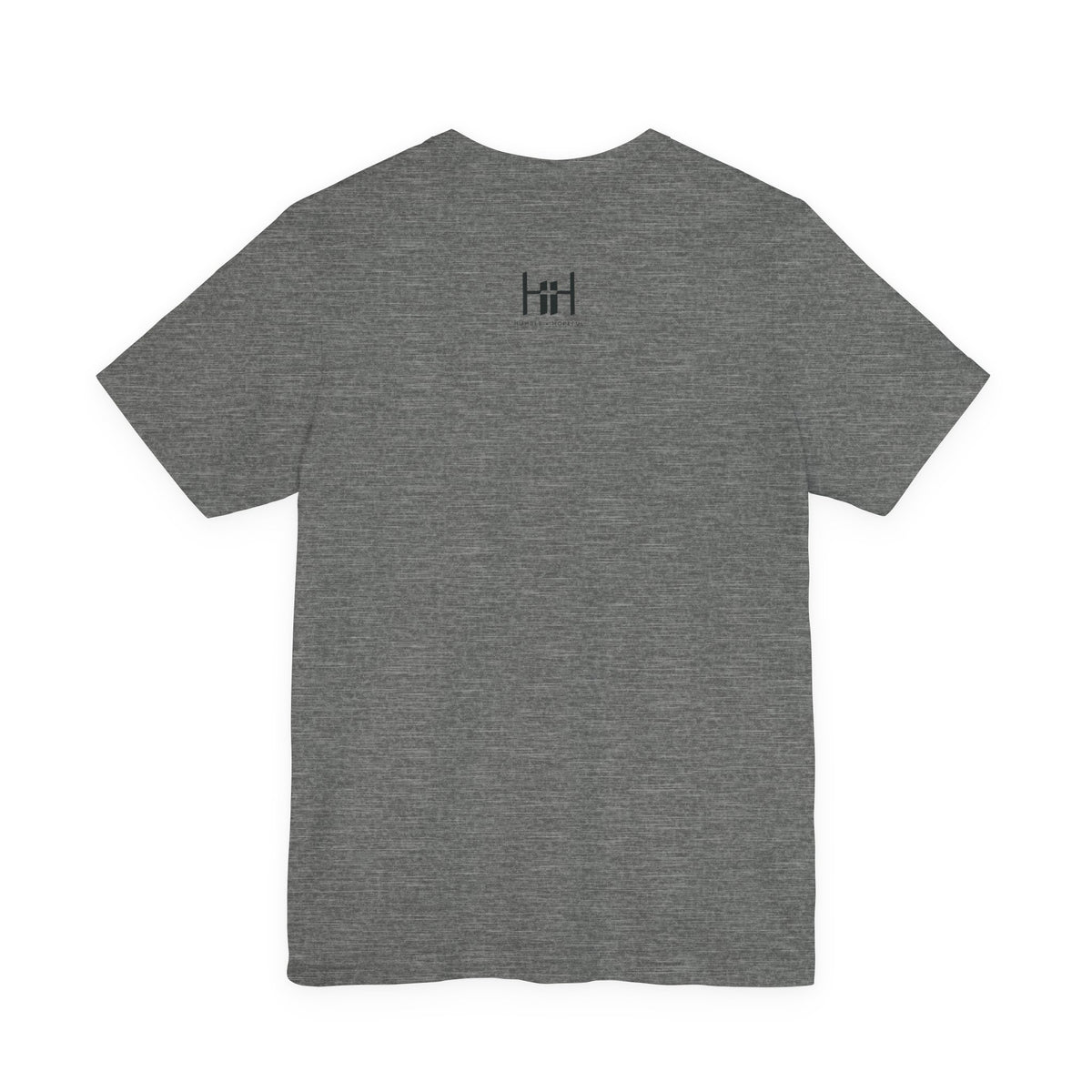 Heather Gray t-shirt with a small 'Humble + Hopeful' logo on a white background