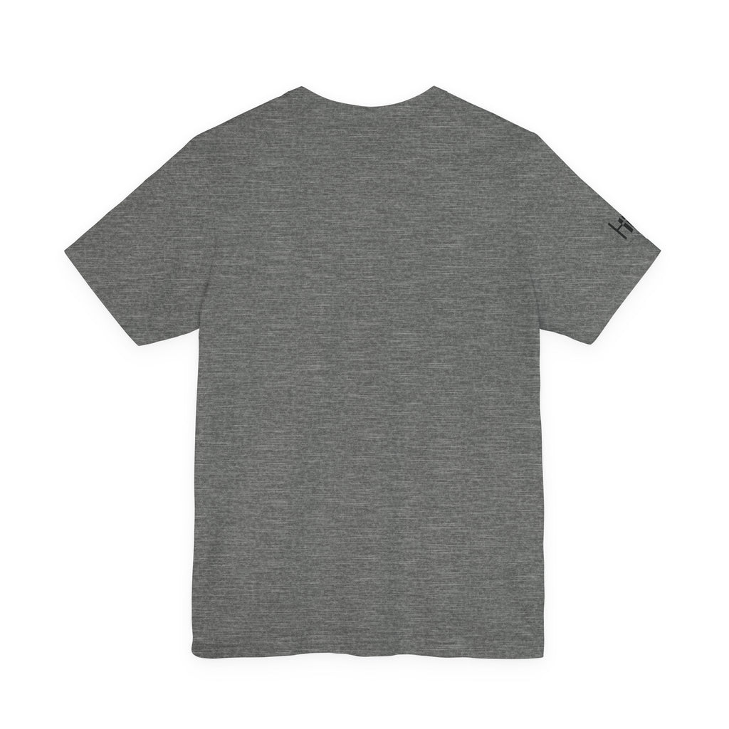 Deep heather t-shirt on a white background