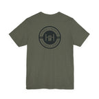 Heather Military Green t-shirt with 'Humble+Hopeful' logo on a white background