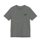 Deep Heather t-shirt with 'Humble+Hopeful' logo on a white background