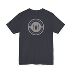 Heather Navy t-shirt with 'Humble+Hopeful' logo on a white background