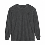 Pepper long sleeve t-shirt with 'Humble+Hopeful' logo on a white background