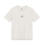 White t-shirt with a 'Humble+Hopeful' logo on a white background